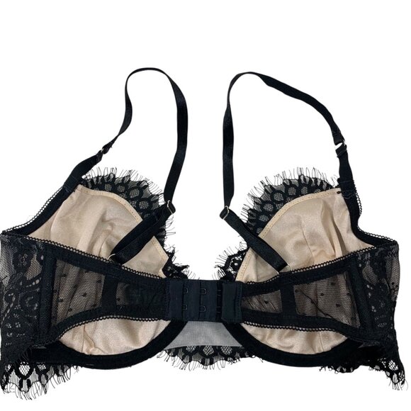 Ann Summers Elegant Black and champagne Lace Bra size 32DD - Picture 12 of 16